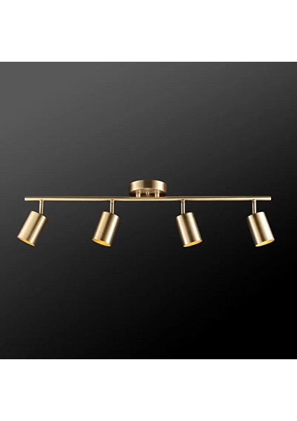 Rings Metal Modern 4 Lü Eskitme Kaplama LED Spot Avize Beyaz Ampullü fiyatları