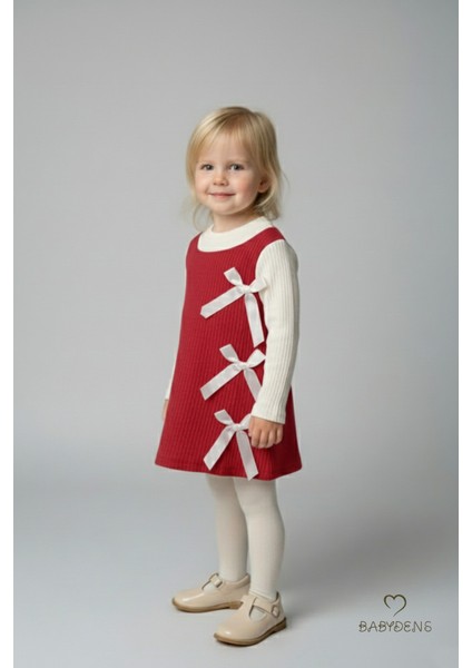 Kız Çocuk Fitilli Elbise %100 Pamuk,uzun Kollu,fiyonklu,yumuşak Dokulu, Şık Günlük,özel Gün Elbisesi modelleri