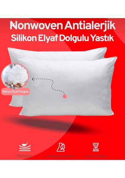 5’li % 100 SİLİKON ELYAF DOLGULU YASTIK