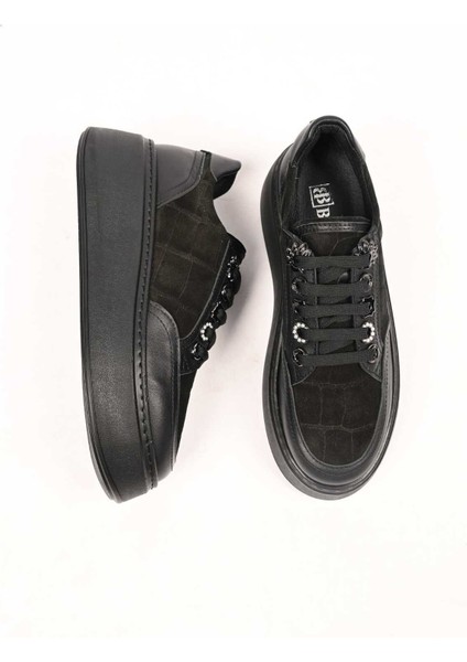Bağcıklı Poli Taban Hakiki Deri Sneaker 334-7877-49 Kadın Ayakkabı