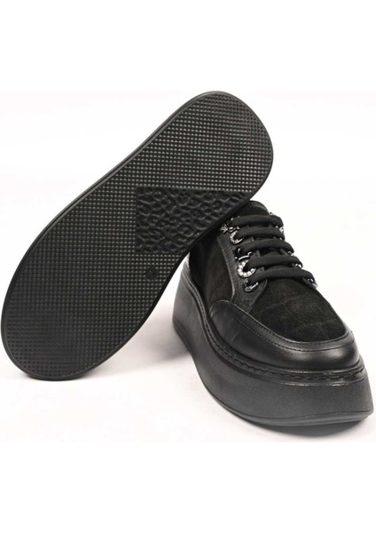 Bağcıklı Poli Taban Hakiki Deri Sneaker 334-7877-49 Kadın Ayakkabı