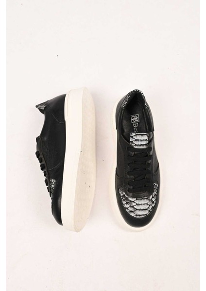 Bağcıklı Termo Taban Hakiki Deri Sneaker 101-FARBI-52 Kadın Ayakkabı