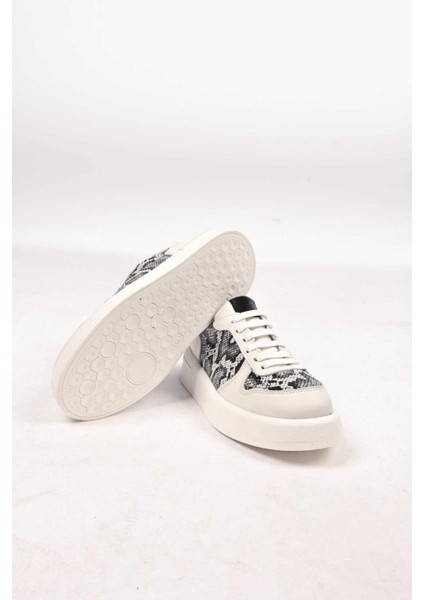 Bağcıklı Termo Taban Hakiki Deri Sneaker 101-FARBI-52 Kadın Ayakkabı