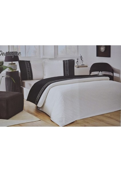 Destaque King Size Nevresim Takımı Siyah fırsatları