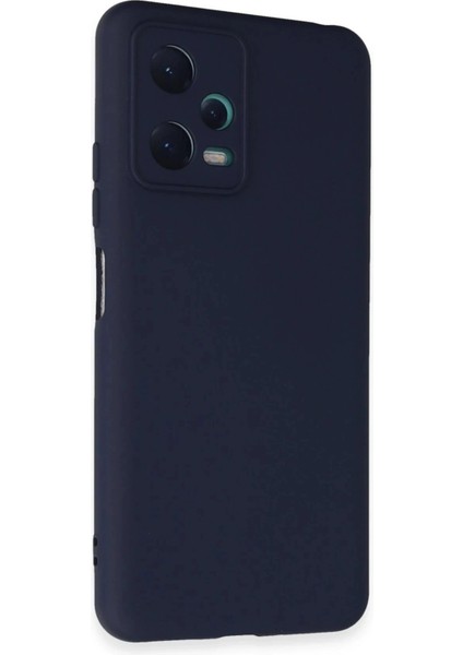Xiaomi Redmi Note 12 5g Kılıf Nano Içi Kadife Silikon - Lacivert