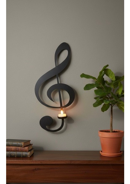 Solanahtarı Demir Duvar Mumluk