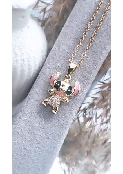 Lilo Stitch Çelik Kolye 03