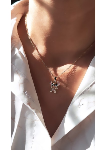 Lilo Stitch Çelik Kolye 03 fiyatları