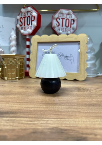 Dekoratif Abajur Şeklinde Çift Renkli Mum | Boy:8cm - Çap : 6cm | Şık El Yapımı Mum