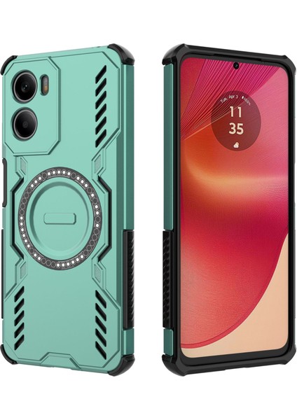 Motorola Moto G05 Magsafe Kılıf, Manyetik Düşmeye Dayanıklı Telefon Kılıfı Kapağı Motorola Moto G05 (Yurt Dışından)