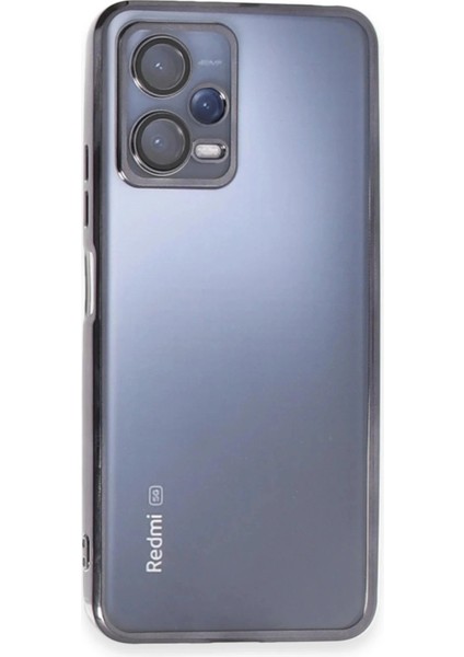 Xiaomi Redmi Note 12 5g Kılıf Lensli Silikon - Siyah