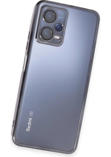 Xiaomi Redmi Note 12 5g Kılıf Lensli Silikon - Siyah modelleri