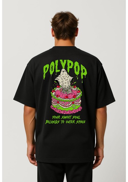 Sweet Soul Boxy Fit Siyah T-Shirt