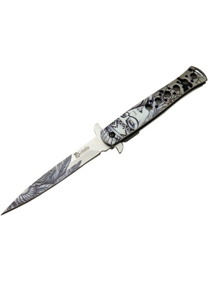 Columbia Apaçi Kızı FST-1112-A 23 cm Kızılderili Dövme Çakı fiyatları