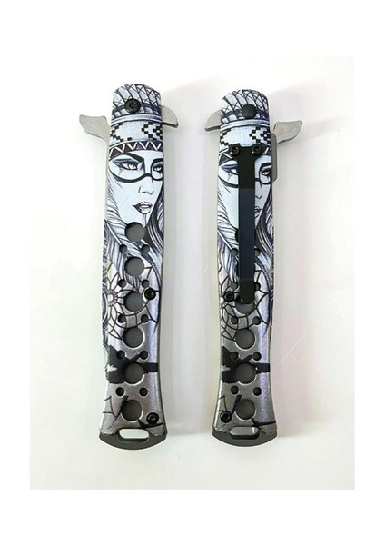 Columbia Apaçi Kızı FST-1112-A 23 cm Kızılderili Dövme Çakı fırsatları