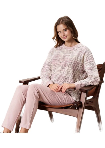 8505 Kadın Kışlık Uzun Kollu Pijama Takım
