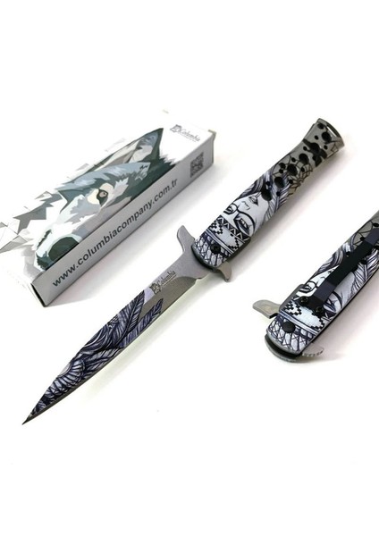 Columbia Apaçi Kızı FST-1112-A 23 cm Kızılderili Dövme Çakı indirimleri