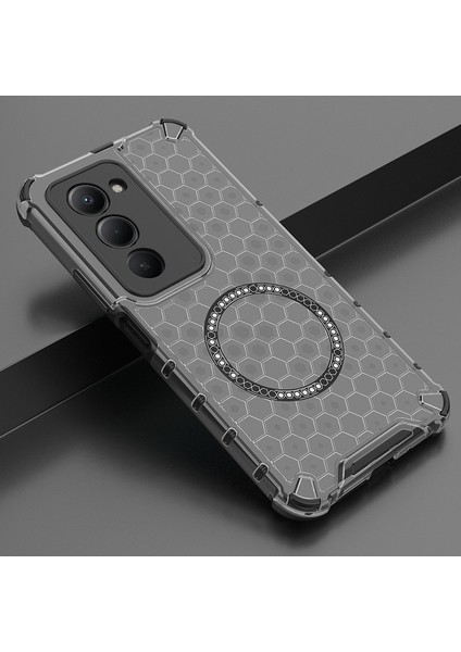 Xiaomi Redmi 15 5g/4g (169.5*80.5*8.5MM) Manyetik Telefon Kılıfı, Şeffaf Darbeye Dayanıklı Telefon Kılıfı Kapağı Xiaomi Redmi 15 5g/4g (169.5*80.5*8.5MM) (Yurt Dışından)