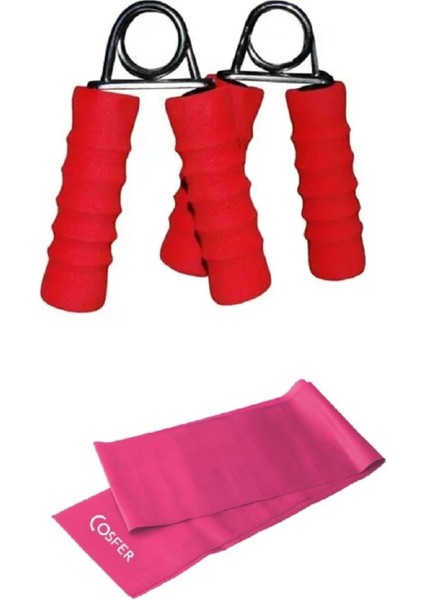 2'li Set El Parmak Kol Bilek Güçlendirme El Yayı Kas Germe Güçlendirme Egzersiz Spor Pilates Bandı