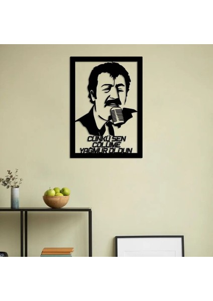 Müslüm Baba Mdf Tablo Ev Dekorasyon Tabloları Kendinden Yapışkanlı 30X40