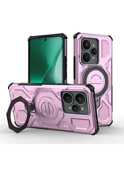 Oppo Realme 15/realme 15 Pro Manyetik Telefon Kılıfı, Askeri Düşme Korumalı Magsafe Telefon Kılıfı Kapağı Oppo Realme 15/realme 15 Pro (Yurt Dışından)