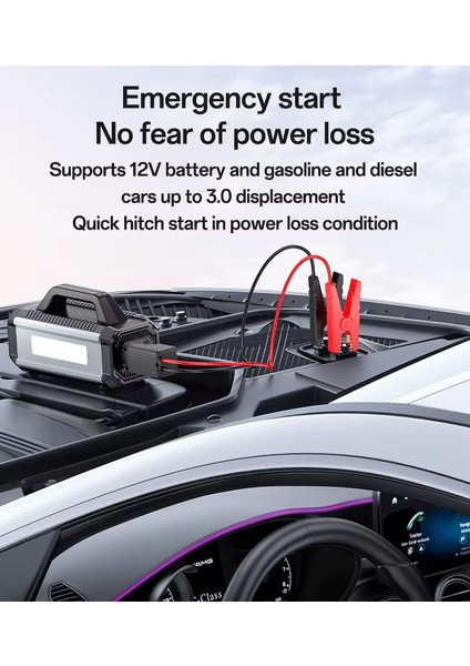 10000MAH Acil Aydinlatma Akilli Enflasyon Fonksiyonel Araç Sisme Mars Gücü VC13 fırsatları