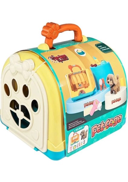 Bfs JND-3615 Taşıma Çantalı Hareketli Pilli Köpek Set (Pet Shop) -Vardem Oyuncak