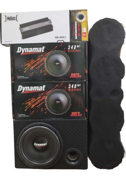 Set - Amfi + Midrange + Bass + Tiz + Pandizot