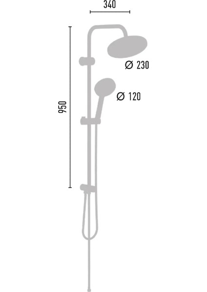 | Valtemo Mucize Kireç Önleyicili & Patentli Temizleme Sistemli Tepe Duş Seti