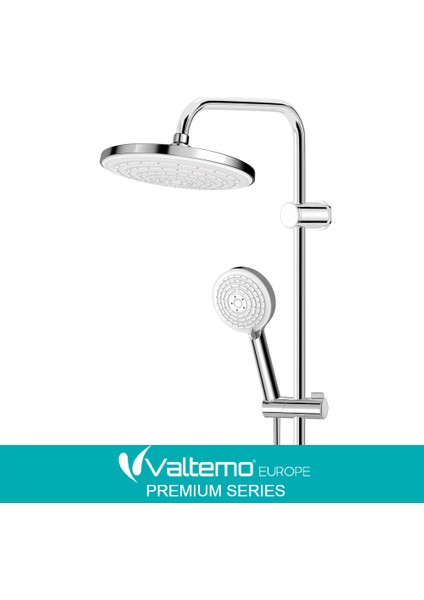 | Valtemo Mucize Kireç Önleyicili & Patentli Temizleme Sistemli Tepe Duş Seti