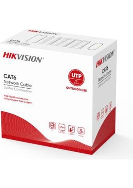 DS-1LN6OUSPE (Solid Copper-Outdoor) Network Kabloları Cat 6