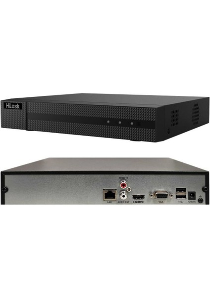 Hılook NVR-116MH-C, 16KANAL, 8mpix, H265+, 1 HDD Desteği, 1080P Kayıt, 160MBPS Bant Genişliği, Nvr