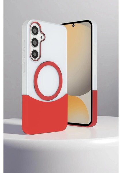 Samsung Galaxy S24 Fe Velar Magsafe Kapak - Kırmızı