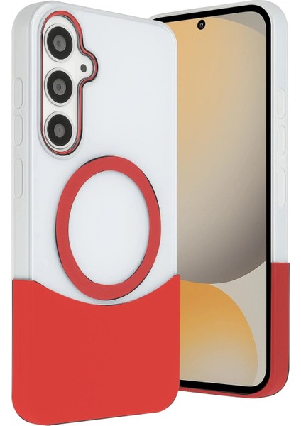 Samsung Galaxy S24 Fe Velar Magsafe Kapak - Kırmızı fiyatları