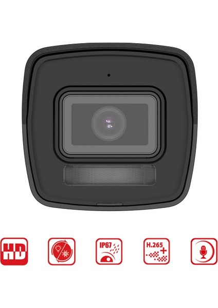 Hıkvısıon DS-2CD1043G2-LIUF 4mpix, 2,8mm Lens, H265+, 30MT Gece Görüşü, Hybrid Light, Sd Kart,dahili Mikrofon, Poe, Bullet Ip Kamera fiyatları