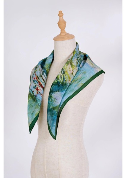 Monet Nilüferler Tasarımlı Fular modelleri