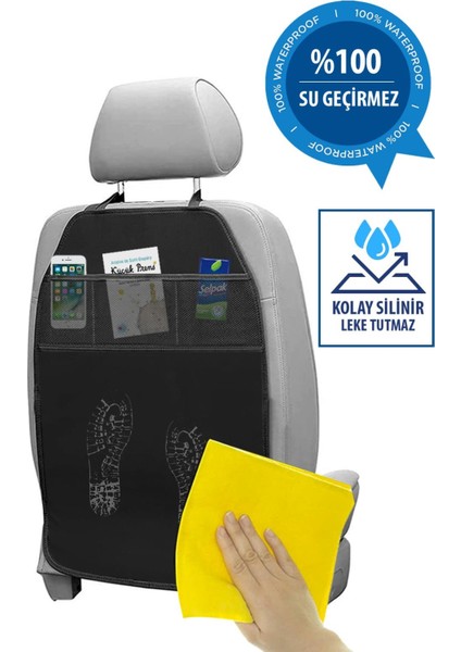 Araba Koltuk Arkası Koruyucu 2'li Organizer - Su Geçirmez Oto Koltuk Koruyucu modelleri