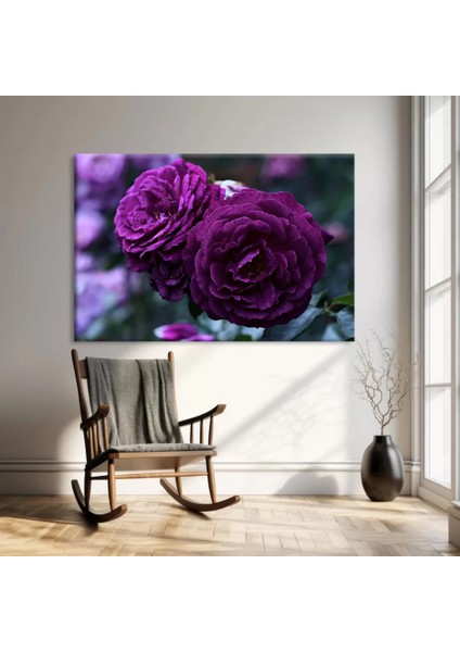 Mor Çiçek Kanvas Tablo modelleri