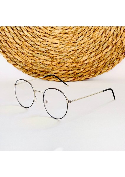 Sılver Siyah Yuvarlak Mavi Işık Korumalı Gözlük modelleri