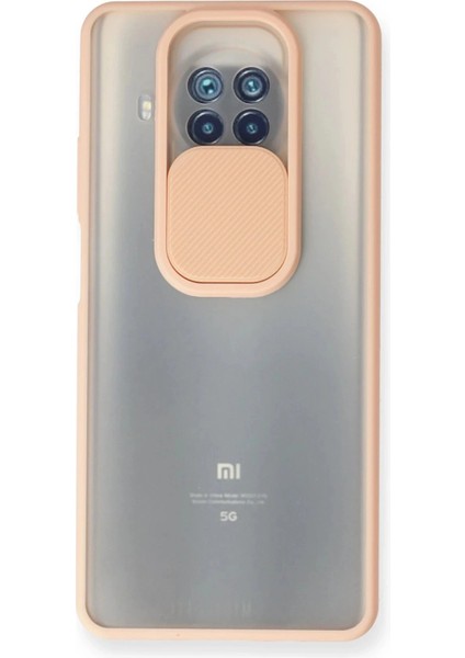 Xiaomi Mi 10T Lite Kılıf Palm Buzlu Kamera Sürgülü Silikon - Pembe