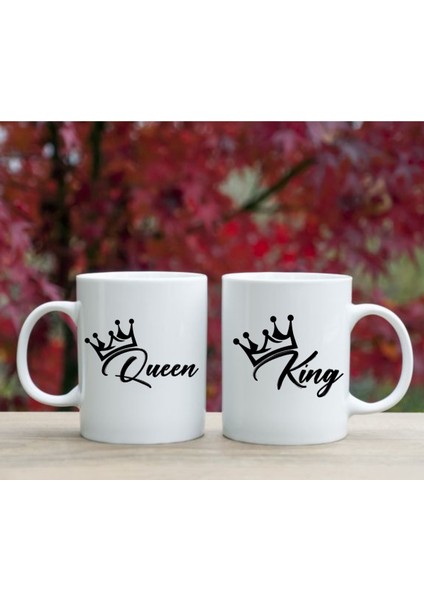 Sevgili Kupaları Çift Kupaları 2'li Set Tatlı Kupalar Beyaz Kupa Sevgiliye Hediye Bardak