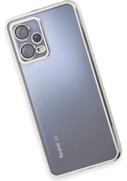 Xiaomi Redmi Note 12 5g Kılıf Lensli Silikon - Gümüş fırsatları