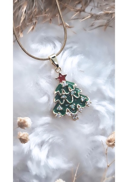 Çam Ağacı Figürlü Çelik Kolye modelleri