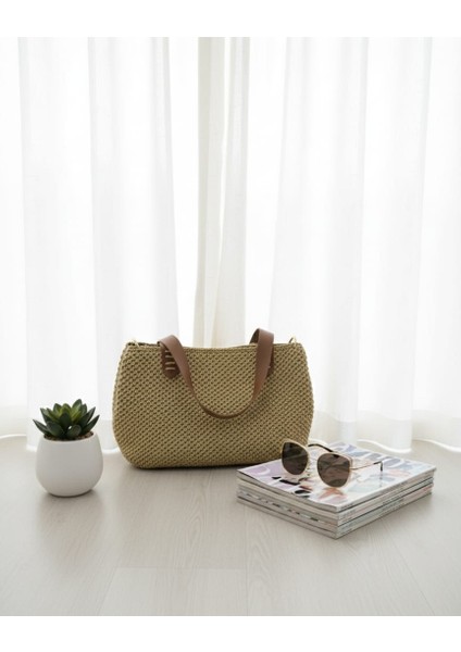 El Örgüsü Hasır Çanta