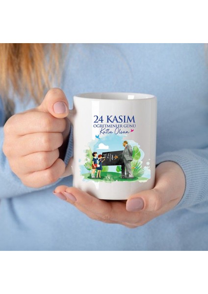 Öğretmenler Günü Özel Kupa Bardak Isme Özel Öğretmenler Günü Bardak