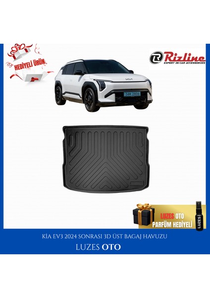 Kia Ev3 3D Üst Bagaj Havuzu 2024 Model Uyumlu