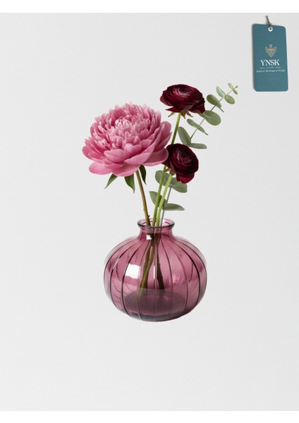 Minimalist Dekor Cam Vazo - 12 x 10 x 3,5 cm