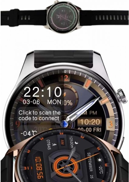 Yeni Nesil Akıllı Saat Çift Kordonlu 1.5 Inç Yuvarlak Ekran GPS ve NFC Uyumlu fırsatları