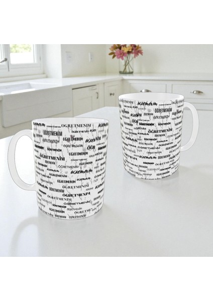 Öğretmenler Günü Hediyesi Kupa Bardak Öğretmenim Yazılı Tasarım Kadın Erkek Öğretmen Için modelleri