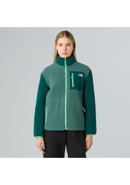 Kadın Yumiori Tam Boy Fermuarlı Polar Ceket NF0A8E88E291